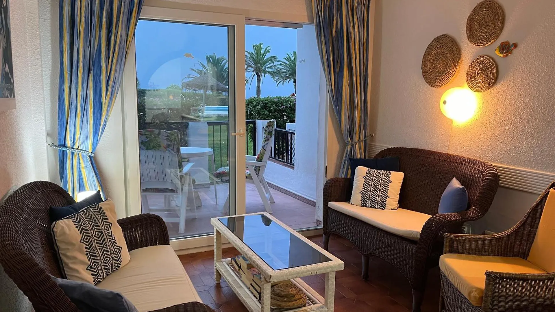 Sea & Pool View Garden Apartment Las Palmeras Nerja location